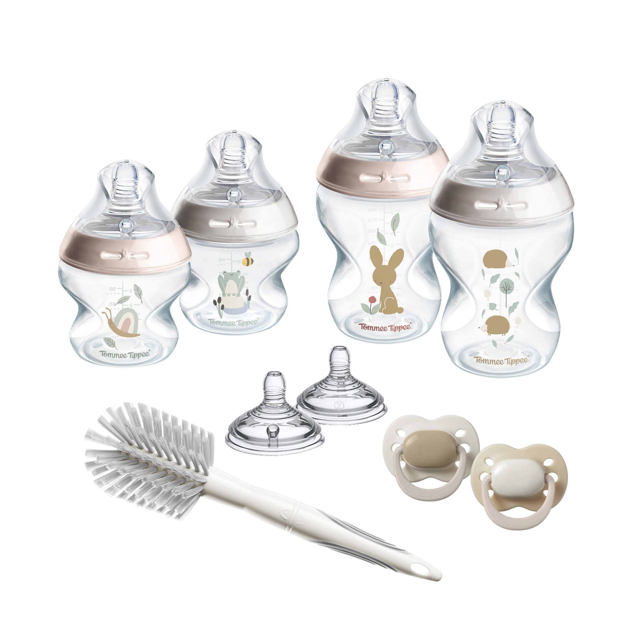Tommee Tippee Natural Start Baby Bottle and Soother Feeding Set Newborn Starter Kit 